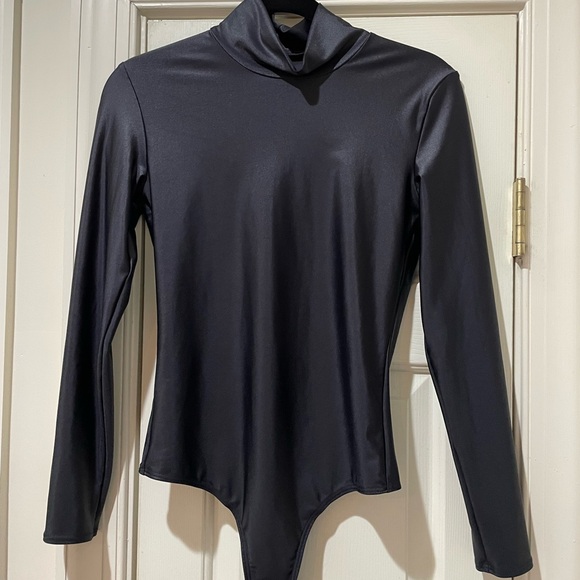 Commando Sleek Black Turtleneck Bodysuit - Picture 1 of 6